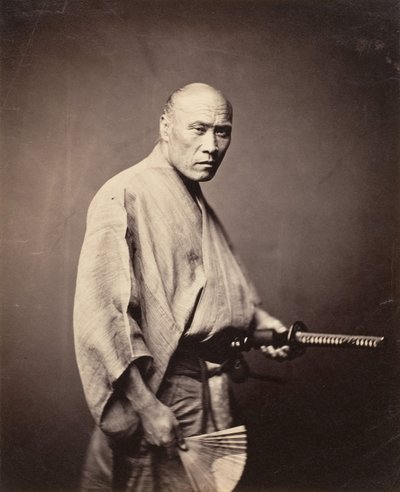 Samurai, Yokohama, 1864-65 von Felice Beato