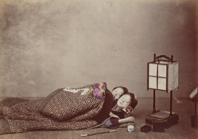 Schlafende Schönheiten, 1868 von Felice Beato