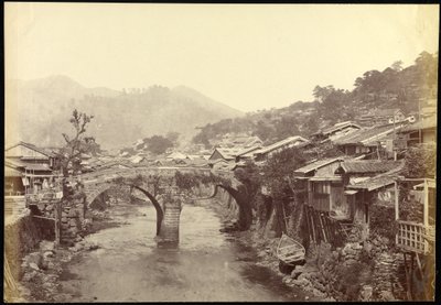 Steinbrücke in Nagasaki von Felice Beato