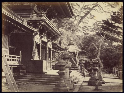 Der Tempel von Hatchiman, Kamakura von Felice Beato