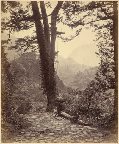 Blick auf den Hakone-Pass von Felice Beato