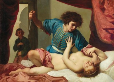 Tarquinius und Lucretia, 1630er von Felice Ficherelli