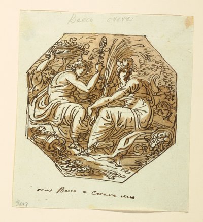 Bacchus und Ceres von Felice Giani