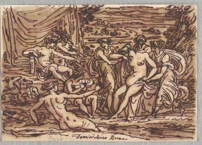 Diana und Callisto, nach Domenichino von Felice Giani
