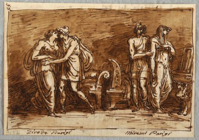 Die Liebe von Helena und Paris von Felice Giani