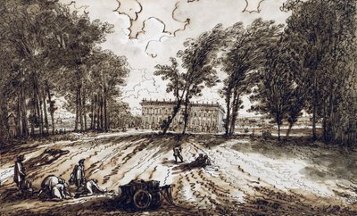 Blick auf Villa Aldini in Montmorency von Felice Giani