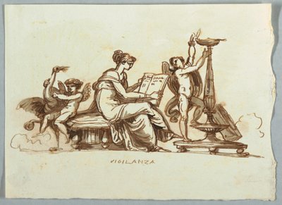 Wachsamkeit von Felice Giani