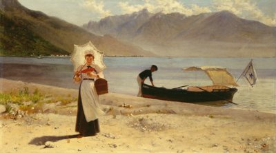 Landung am See von Felice Zennaro
