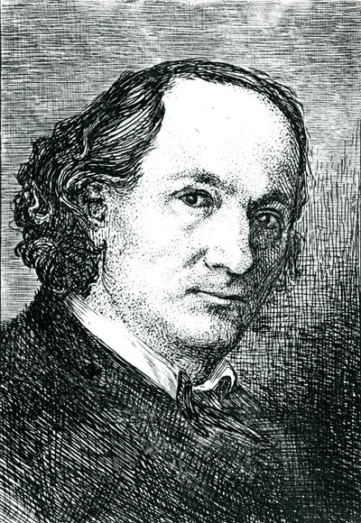 Charles Baudelaire (1821-67) von Felix (after) Bracquemond