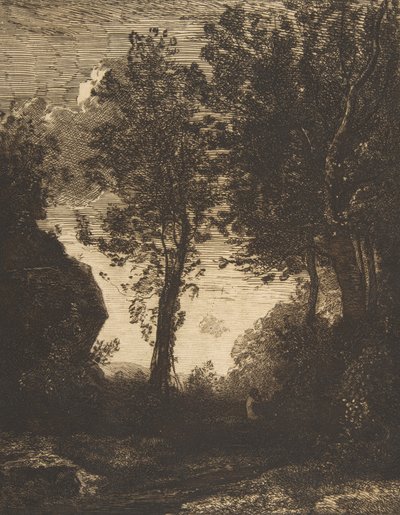 Sonnenuntergang, 1858 von Felix Bracquemond