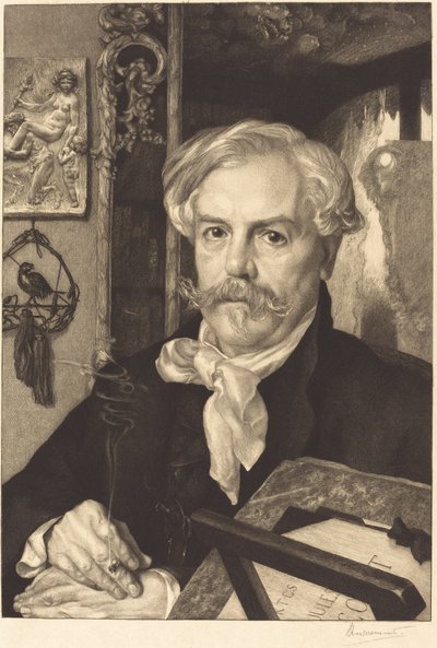 Edmond de Goncourt von Felix Bracquemond