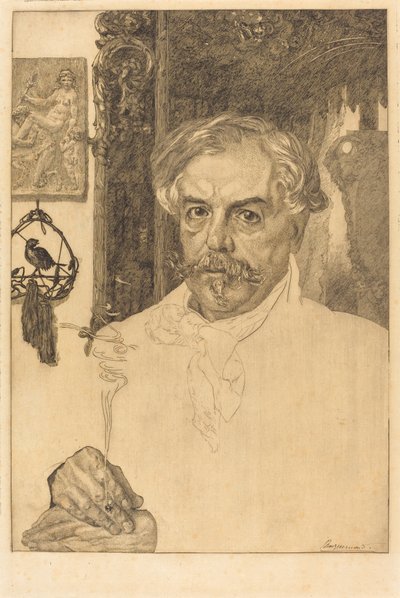 Edmond de Goncourt von Felix Bracquemond
