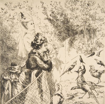Im Zoologischen Garten von Felix Bracquemond
