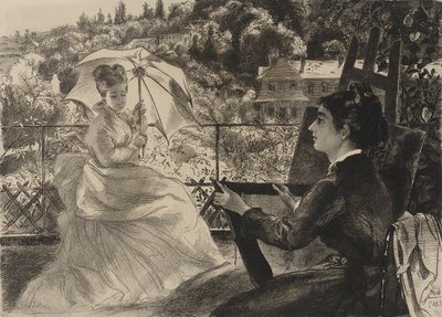 La Terrasse von Felix Bracquemond