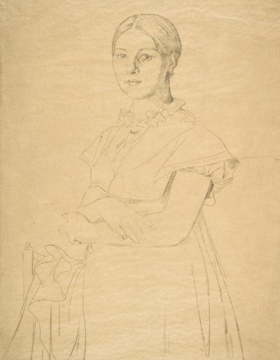 Madame Granger, nach Ingres, 1867 von Felix Bracquemond
