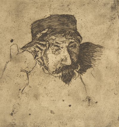 Skizze von Joseph Guichard, 1853 von Felix Bracquemond