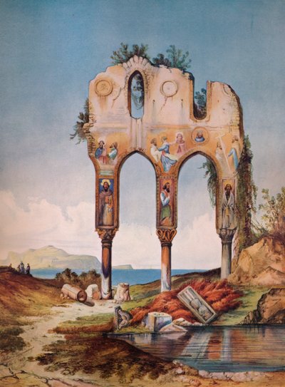 Ruinen bei Palermo, 1852 von Felix De Lapommeraye