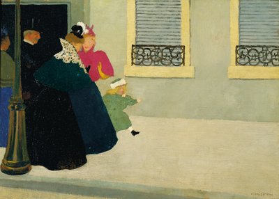 Ein Spaziergang, ca. 1895 von Felix Edouard Vallotton
