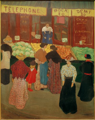 Auf dem Markt von Felix Edouard Vallotton