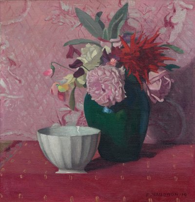 Grüne Vase und weiße Schale, 1919 von Felix Edouard Vallotton