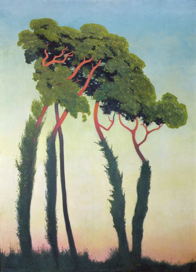Landschaft mit Bäumen von Felix Edouard Vallotton