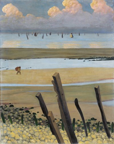 Ebbe in Villerville, 1922 von Felix Edouard Vallotton