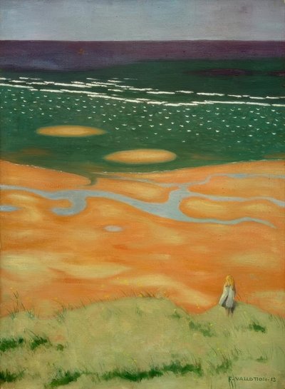 Steigende Flut, Houlgate von Felix Edouard Vallotton