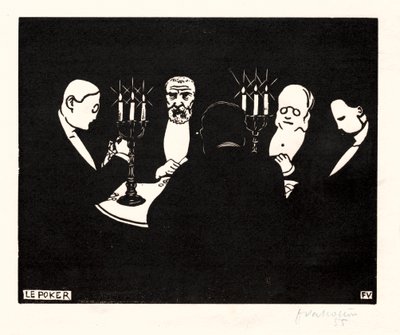 Poker, 1896 von Felix Edouard Vallotton