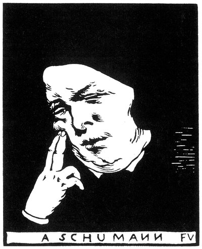 Robert Schumann 1810-1856, 1893 von Felix Edouard Vallotton