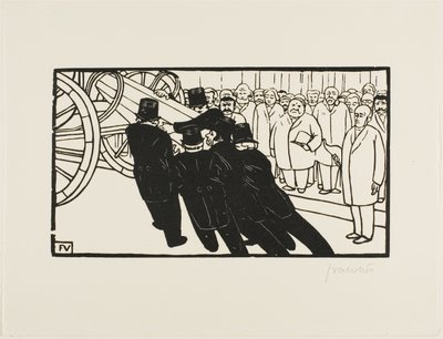 Die Sargträger von Felix Edouard Vallotton