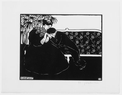 Die Vertraute, 1895 von Felix Edouard Vallotton
