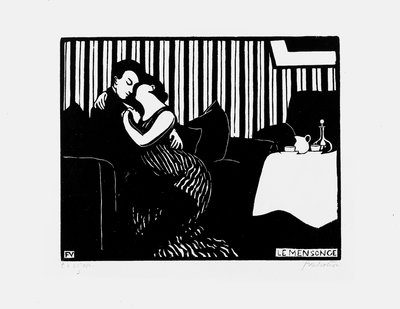 Die Lüge, 1897-98 von Felix Edouard Vallotton