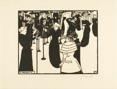 Die Modistin von Felix Edouard Vallotton
