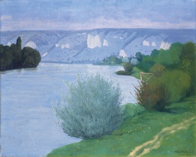 Die Seine bei Les Andelys, 1916 von Felix Edouard Vallotton