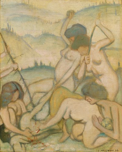 Die Tötung des Orpheus, 1914 von Felix Edouard Vallotton