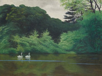 Die Insel des Lac Saint-James, 1922 von Felix Edouard Vallotton