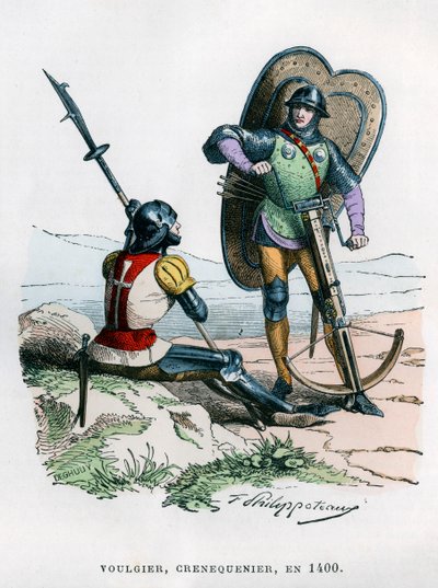 Soldaten, 1400 1882-1884 von Felix Henri Emmanuel Philippoteaux