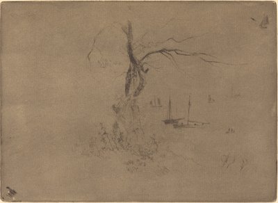 Arbres et Bateaux von Felix Hilaire Buhot