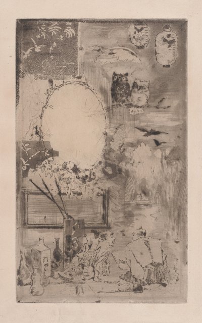 Japanische Taufe, 1860-98 von Felix Hilaire Buhot