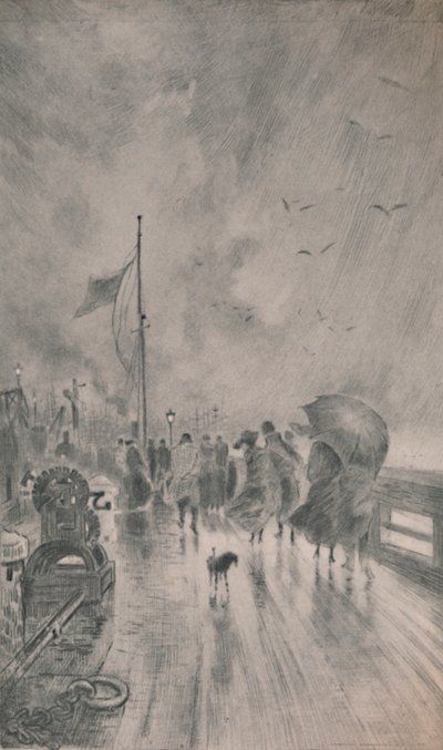 Landung in England, 1879, 1946 von Felix Hilaire Buhot