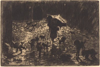 Les Noctambules von Felix Hilaire Buhot