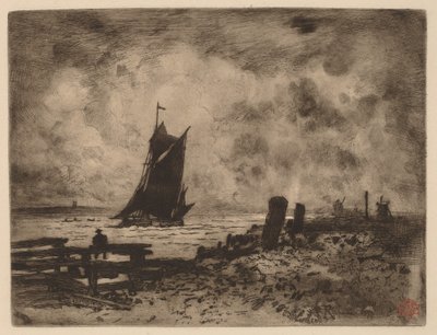 Marine: Erinnerung an Medway von Felix Hilaire Buhot