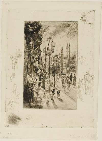 Nationalfeiertag von Felix Hilaire Buhot