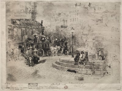Place Pigalle im Jahr 1878, 1878 von Felix Hilaire Buhot