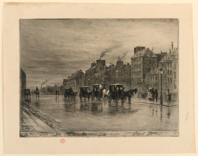 Der Kutschenstand von Felix Hilaire Buhot