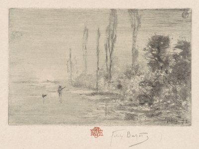 Ein Herbstnachmittag, 1875 von Felix Hilaire Buhot
