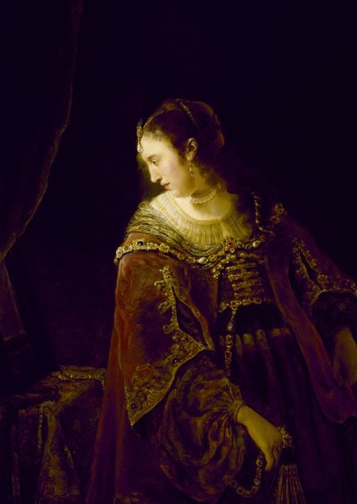 Frau an ihrem Schminktisch von Ferdinand Bol