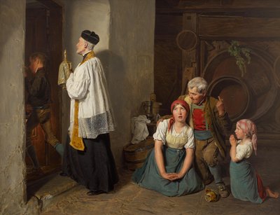 Die letzte Ölung von Ferdinand Georg Waldmuller