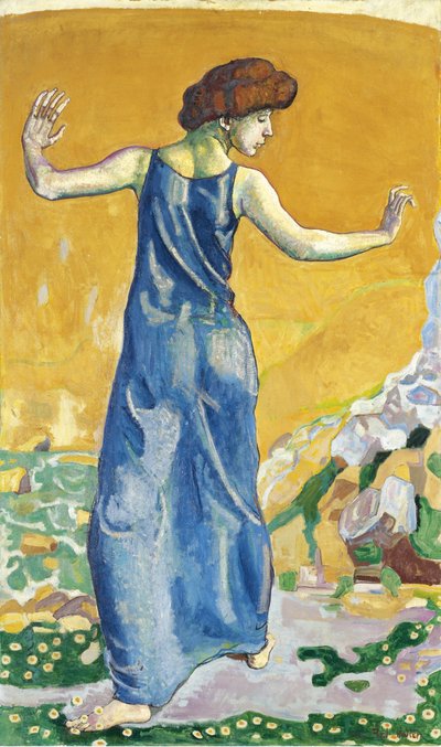 Fröhliche Frau von Ferdinand Hodler