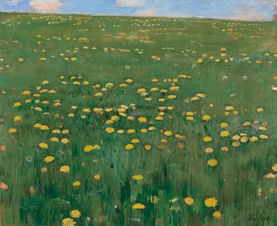 Die Blumenwiese, ca. 1901 von Ferdinand Hodler